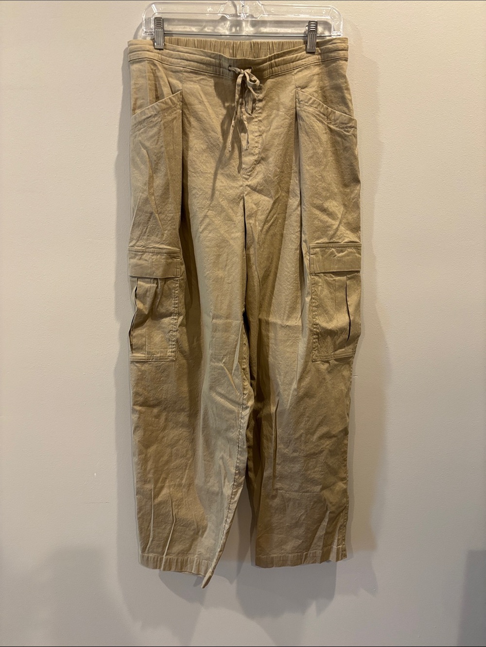 Athleta Paradise Cargo Drawstring Utility Pants in Flax